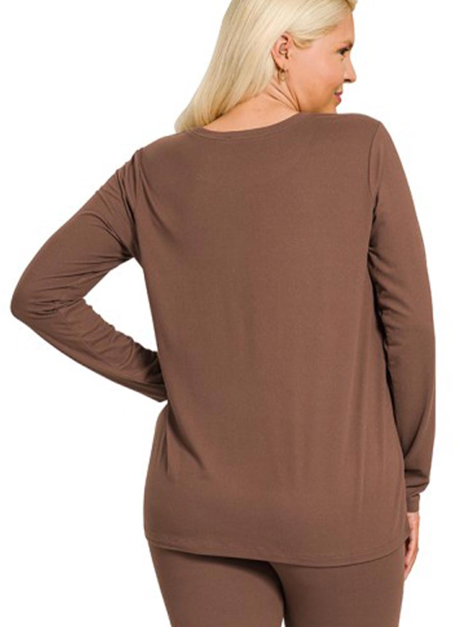 Zenana Soft Síðermabolur