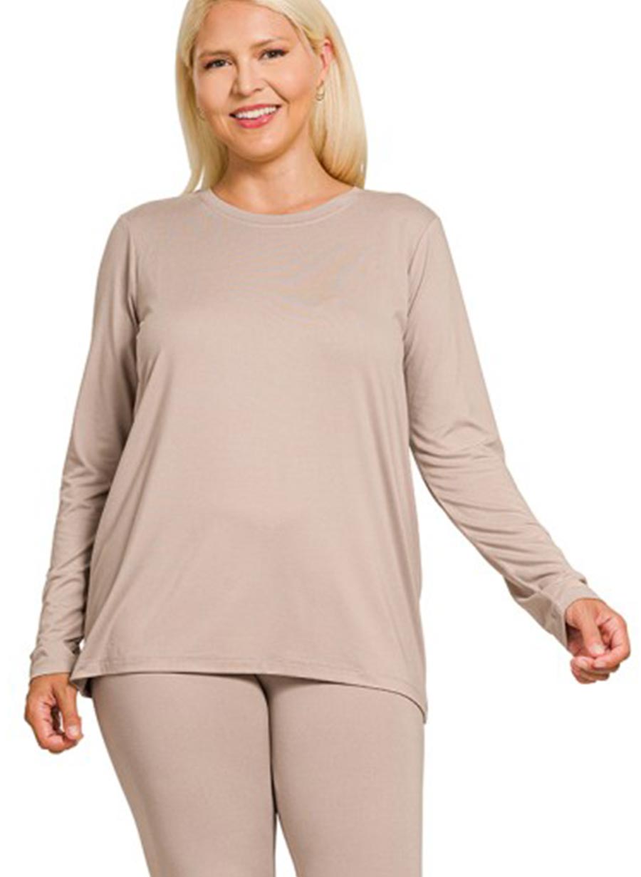 Zenana Soft Síðermabolur