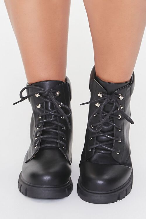 Lace Up Booties - Wide Fit