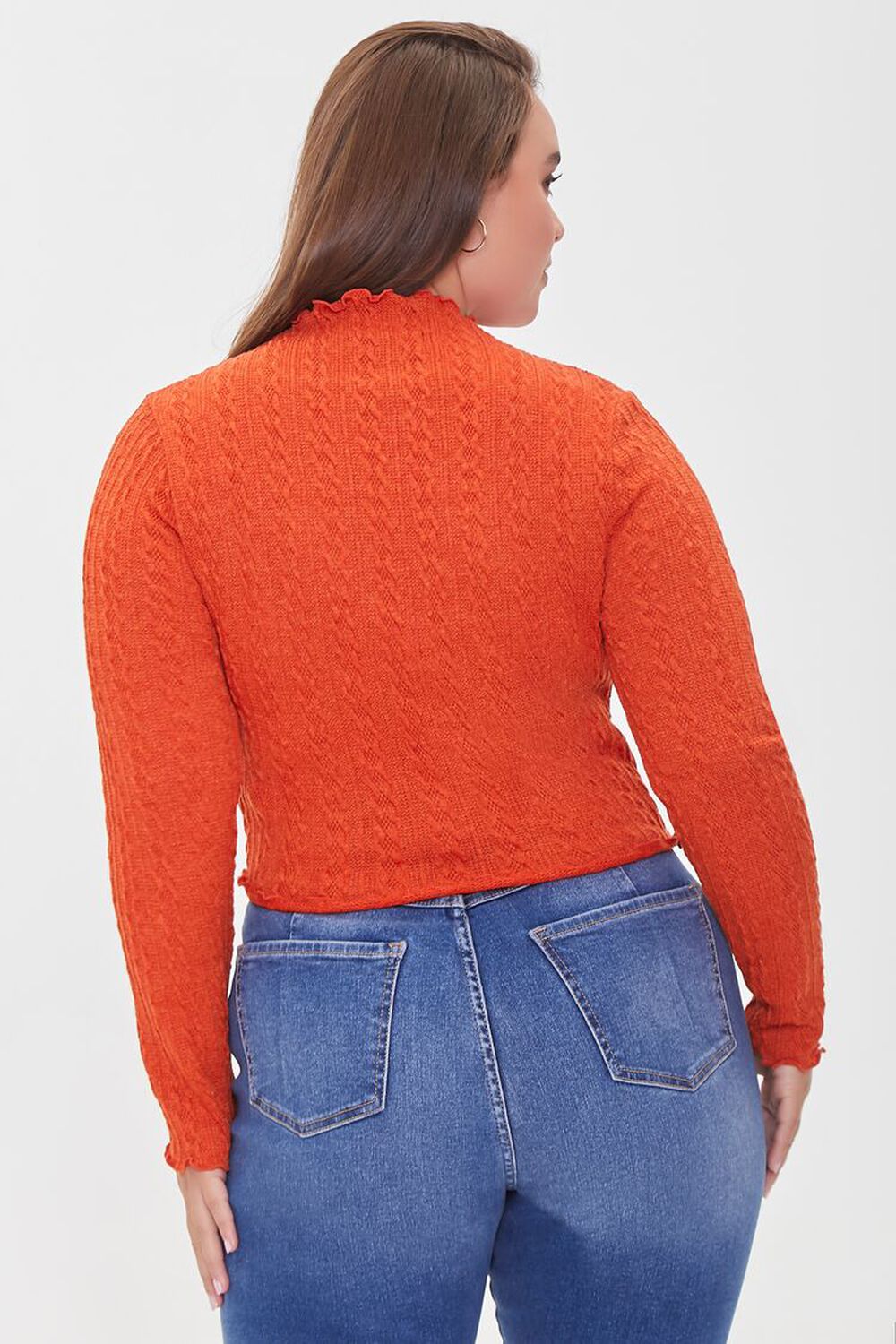 Orange Knit Top