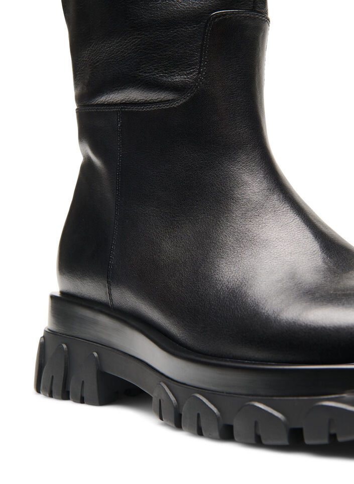 Dia High Leather Boots