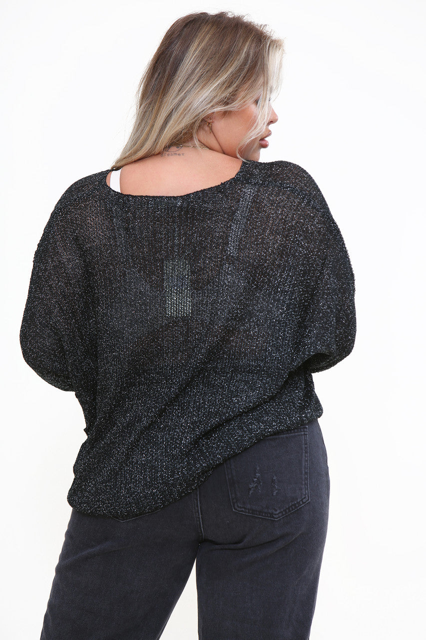 Sparkle Prjónapeysa