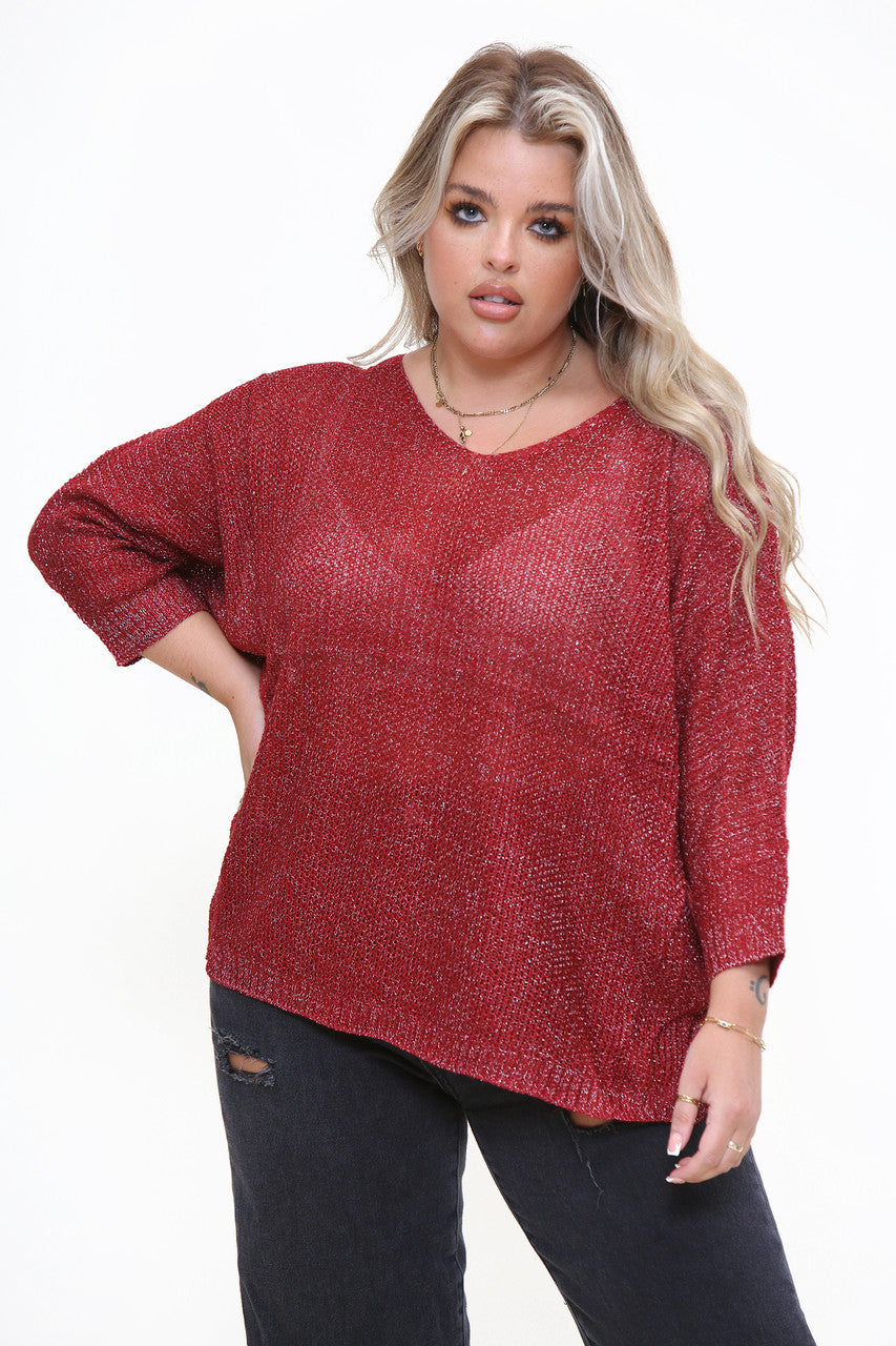 Sparkle Prjónapeysa