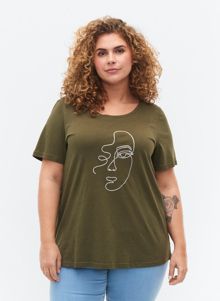 Shimmer Face T-shirt