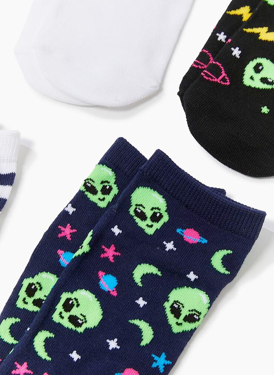 Alien Ökklasokkar - 5 pör í pakka