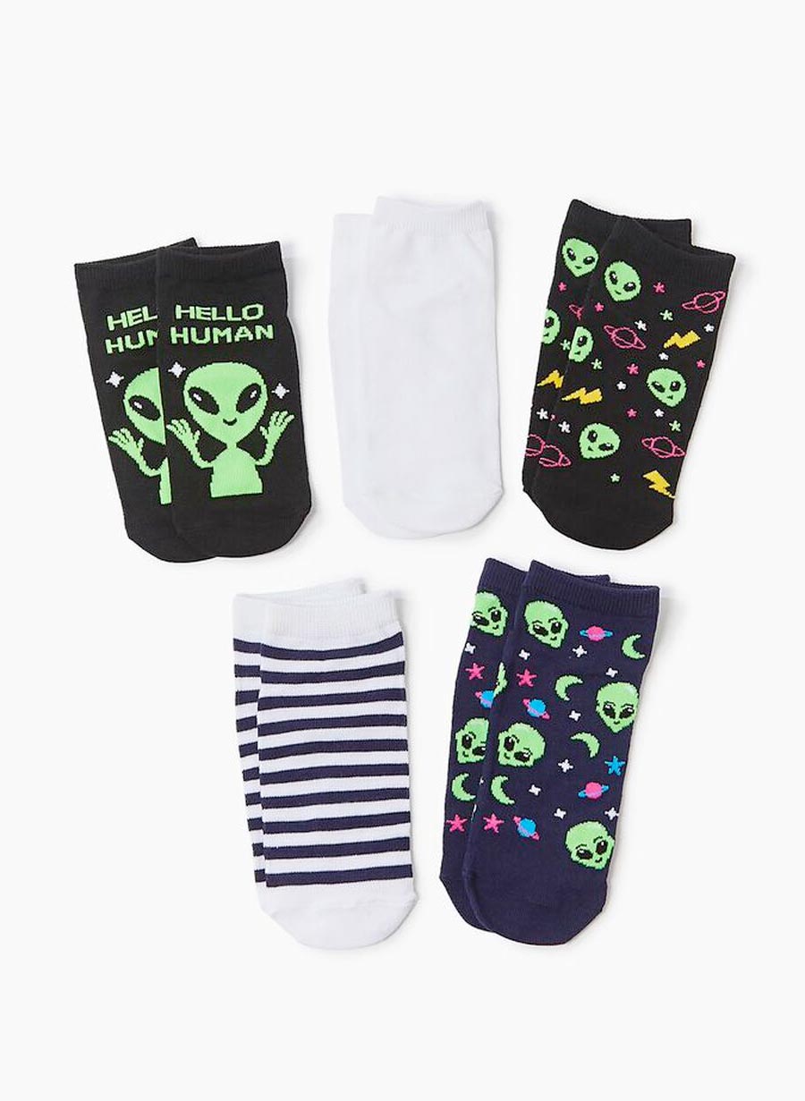 Alien Ökklasokkar - 5 pör í pakka