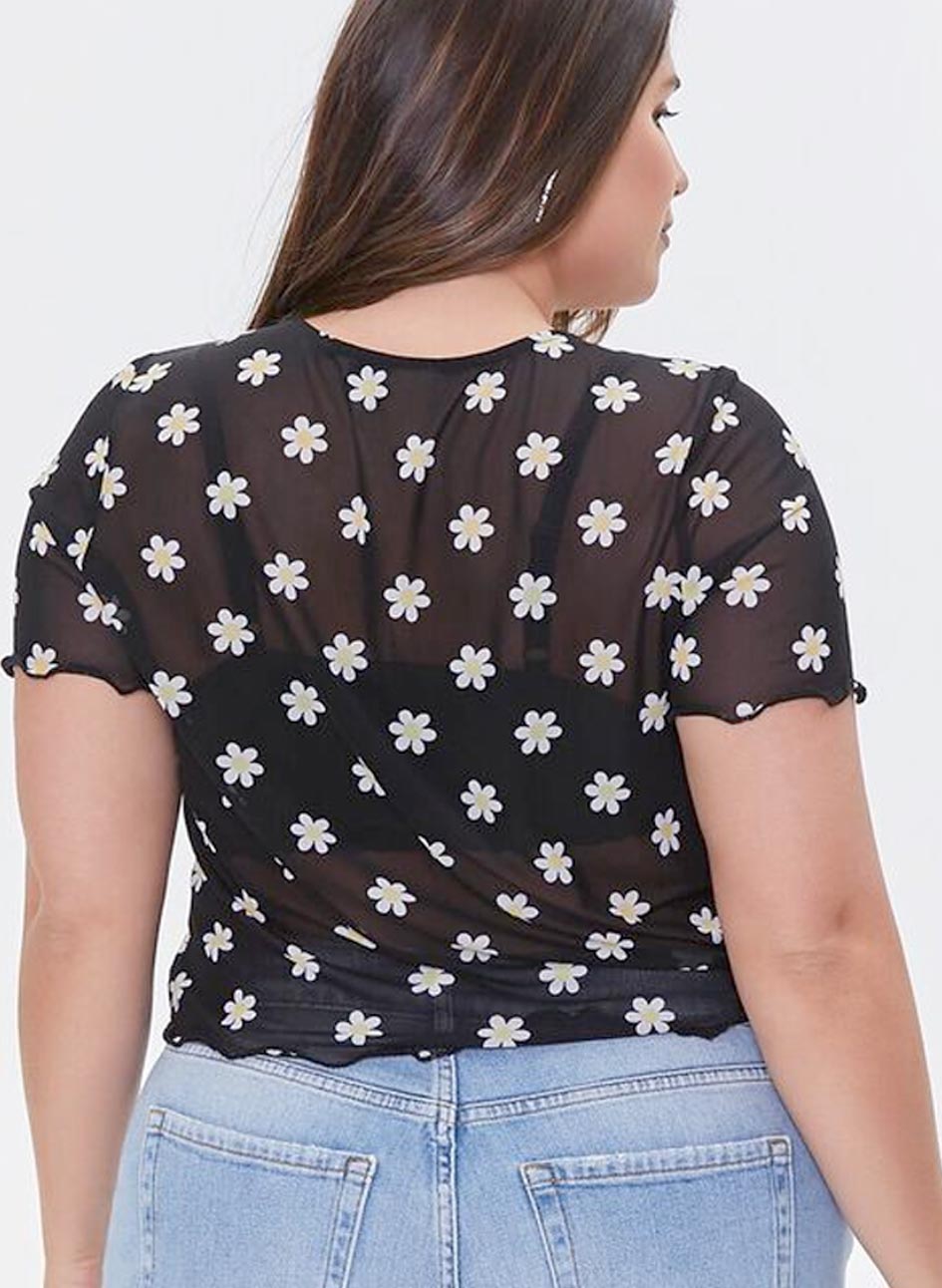 Flora Tie Mesh Cardigan