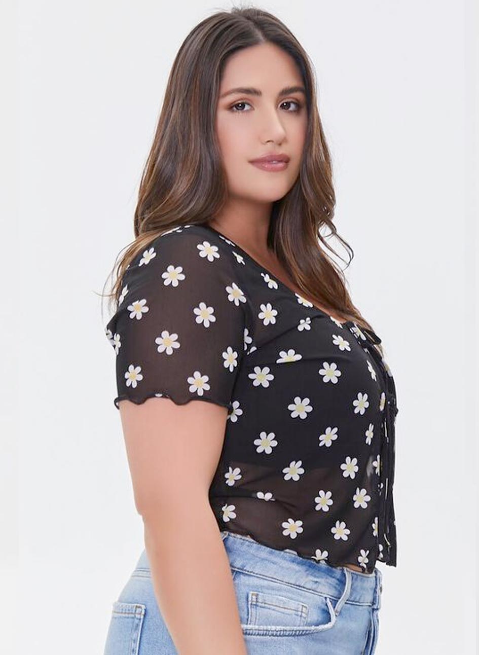 Flora Tie Mesh Cardigan